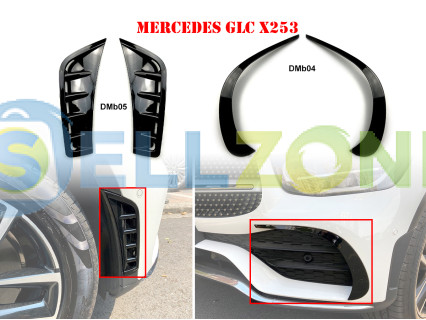 Πλαϊνά Πτερύγια και Αεραγωγοί Μπροστινού Προφυλακτήρα για Mercedes GLC X253 - DMb04 DMb05